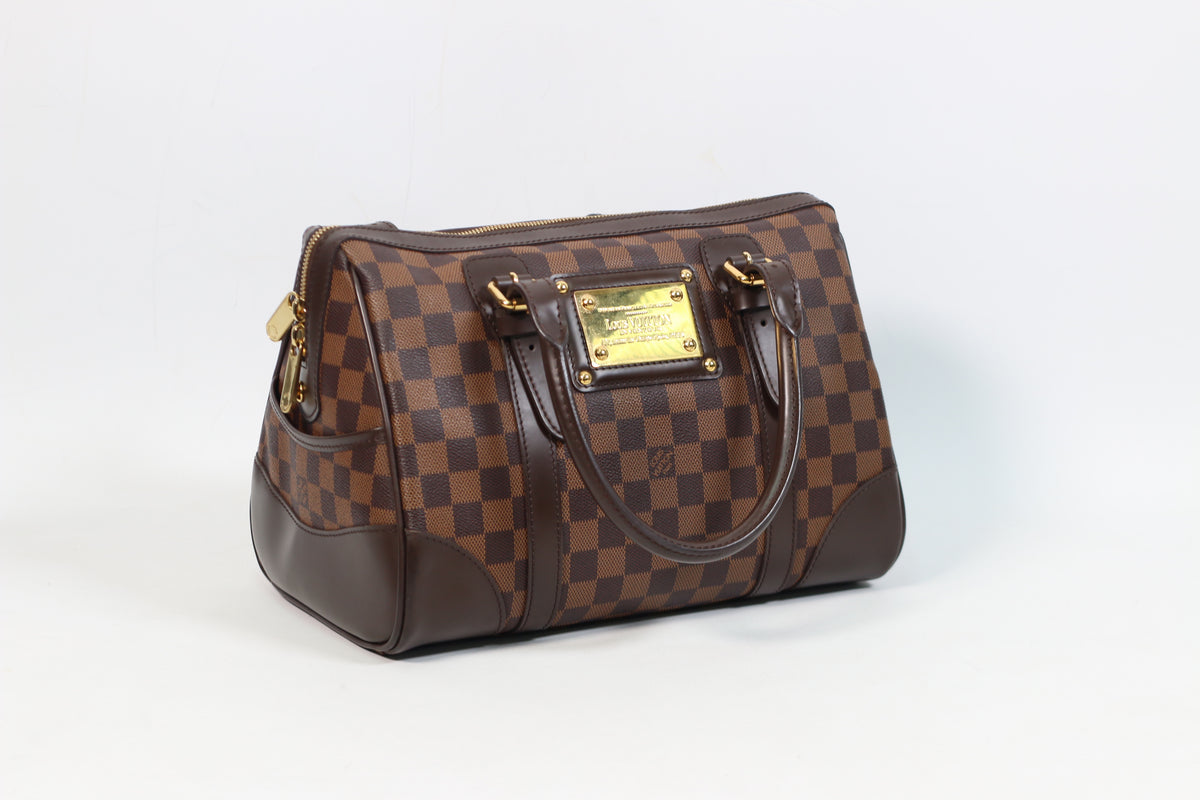 Louis Vuitton Brown PVC Damier Ebene Canvas Berkeley ONE Tote Bag N52000