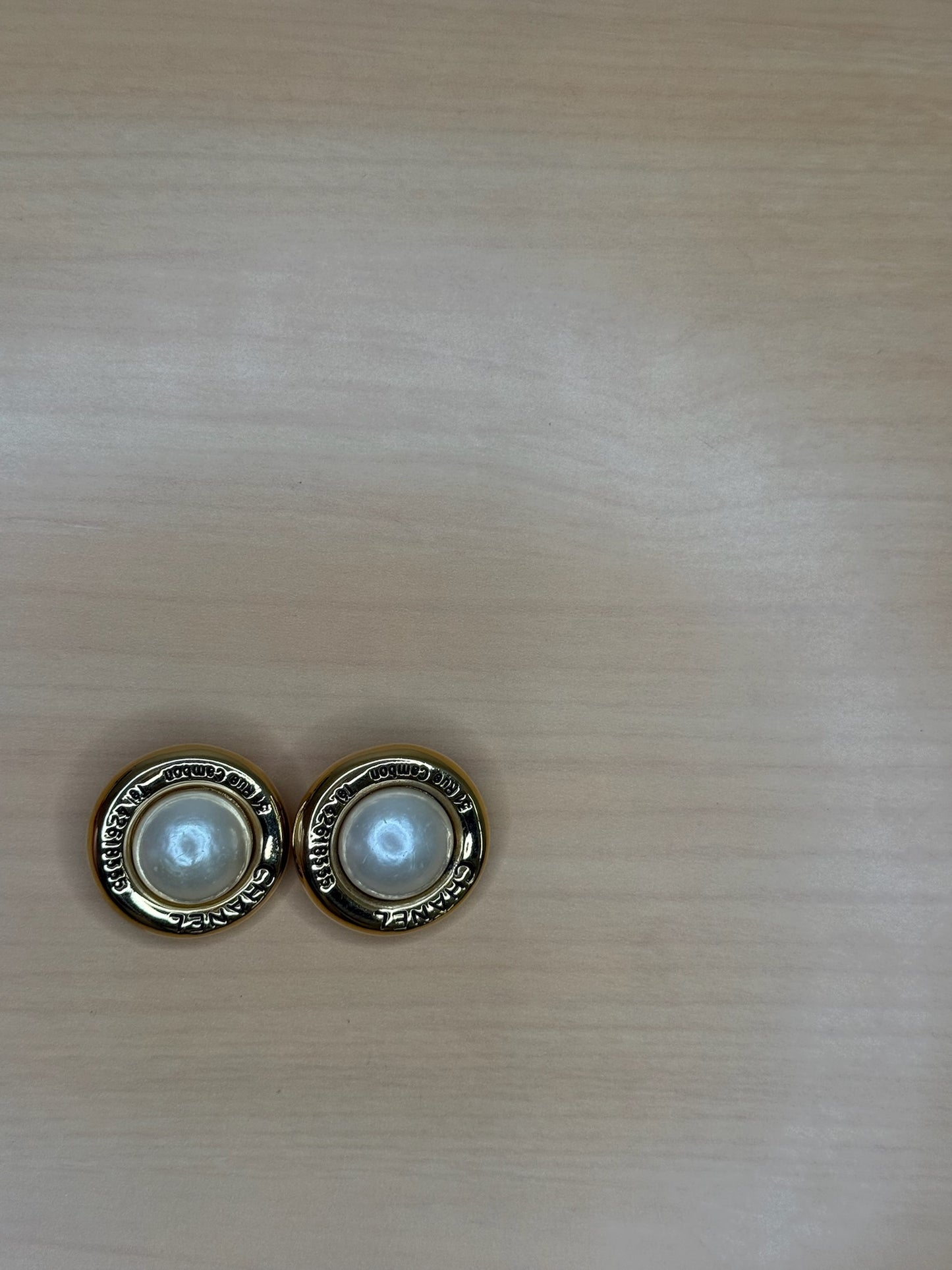 Chanel 31 Rue Cambon Gold-Plated Clip-On Earrings