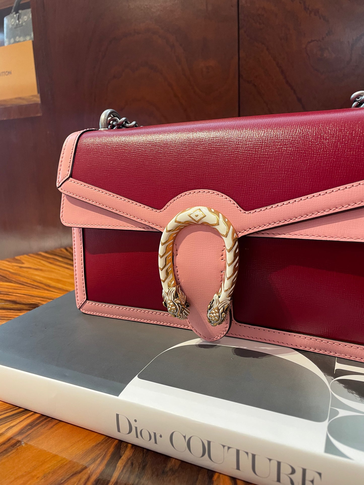Gucci Dionysus Shoulder Bag Pink Red