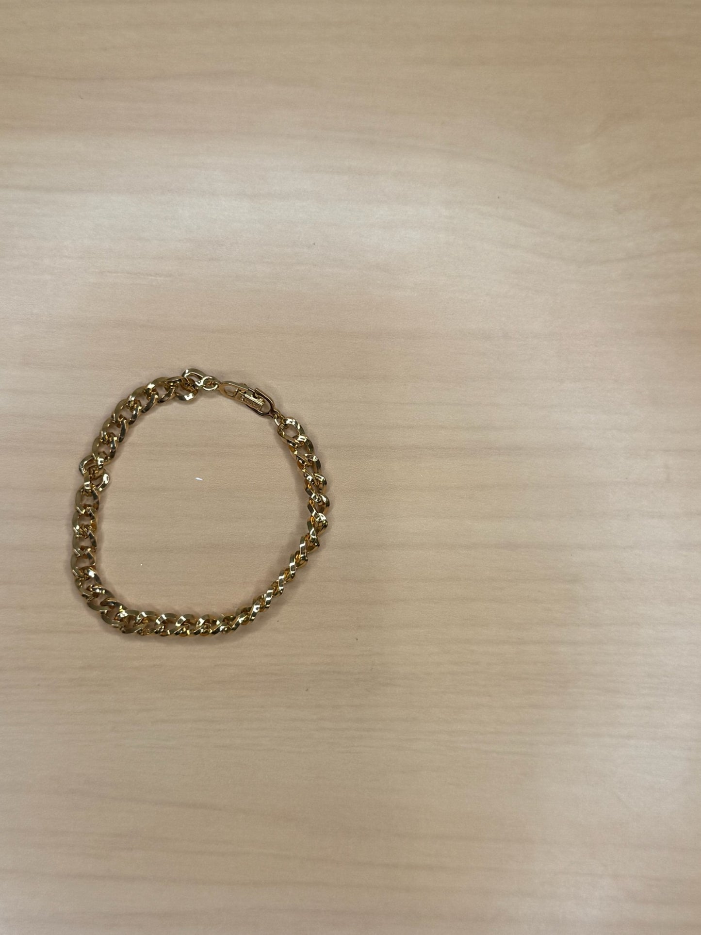 Christian Dior Gold-Plated Chain Link Bracelet