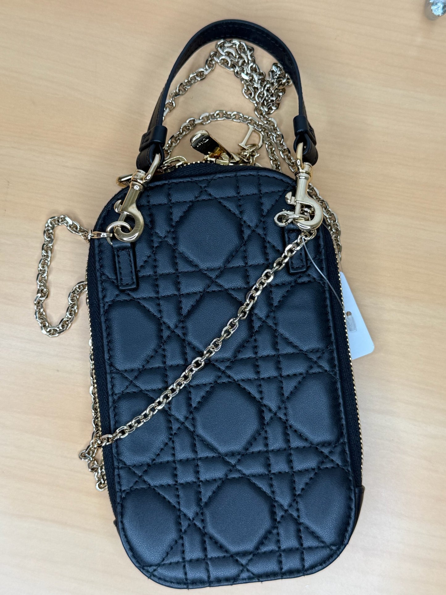 Dior Lady Dior Cannage Lambskin Phone Holder