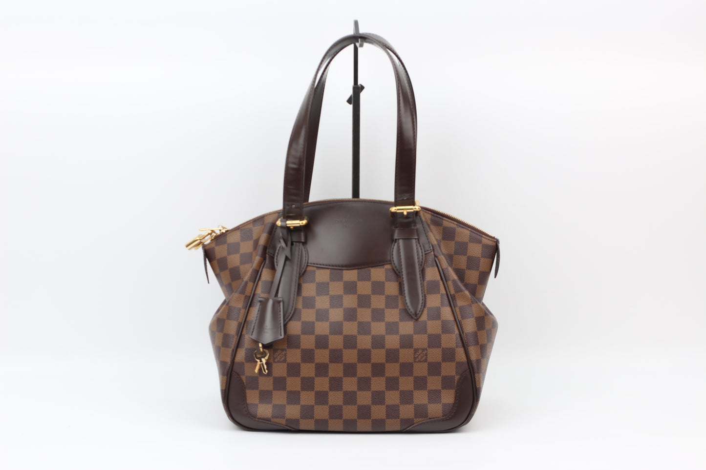 Louis Vuitton Brown PVC Damier Ebene Canvas Verona GM Shoulder Bag N41119 (V01265310P)