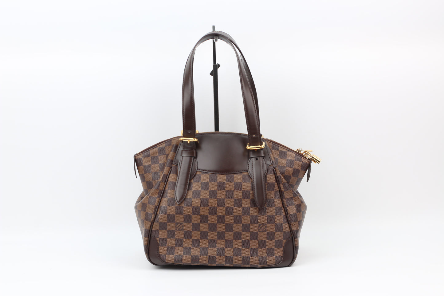 Louis Vuitton Brown PVC Damier Ebene Canvas Verona GM Shoulder Bag N41119 (V01265310P)