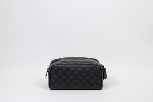 Louis Vuitton Black PVC Monogram Eclipse Dopp Kit Toiletry ONE Pouch M46354