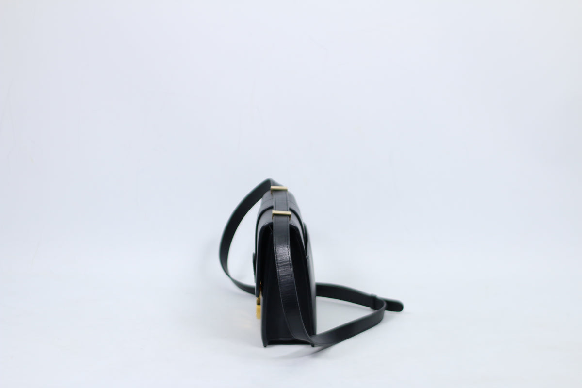 Dior Black Box Calf Leather 30 Montaigne Small Shoulder Bag M9203