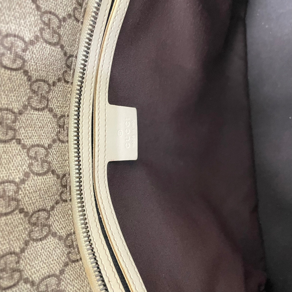 Gucci Beige PVC GG Trimming Shopper ONE Shoulder Bag 211137
