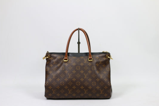 Louis Vuitton Black PVC Monogram Canvas Pallas MM Shoulder Bag M41064