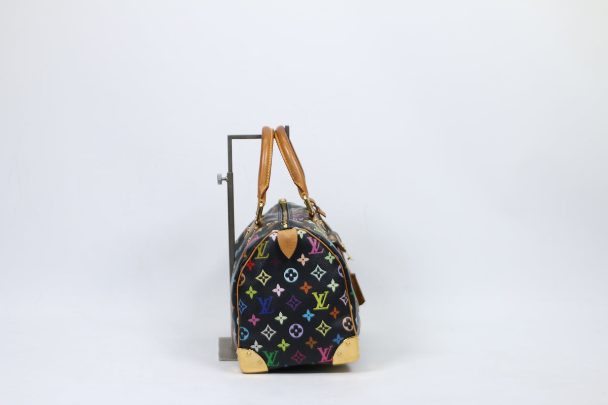 Louis Vuitton Multicolore Black PVC Monogram Speedy 30 Tote Bag M92642