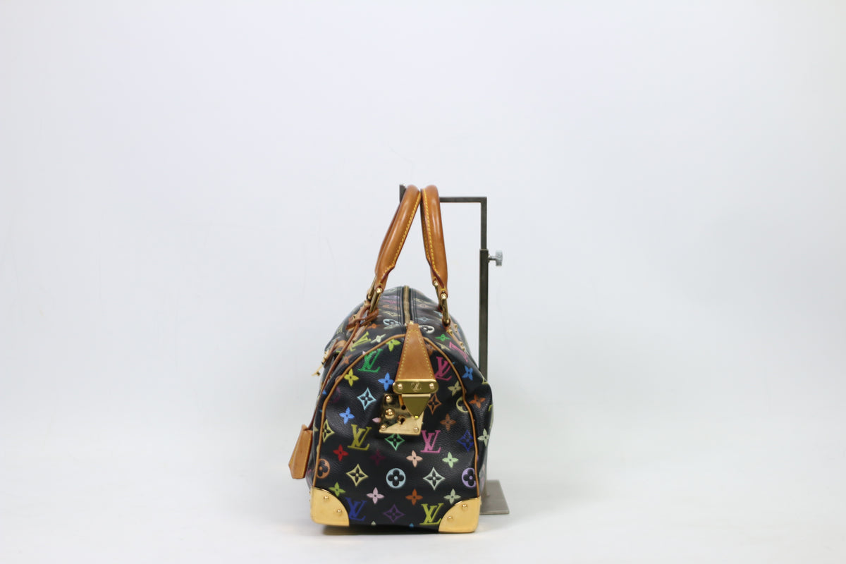 Louis Vuitton Multicolore Black PVC Monogram Speedy 30 Tote Bag M92642