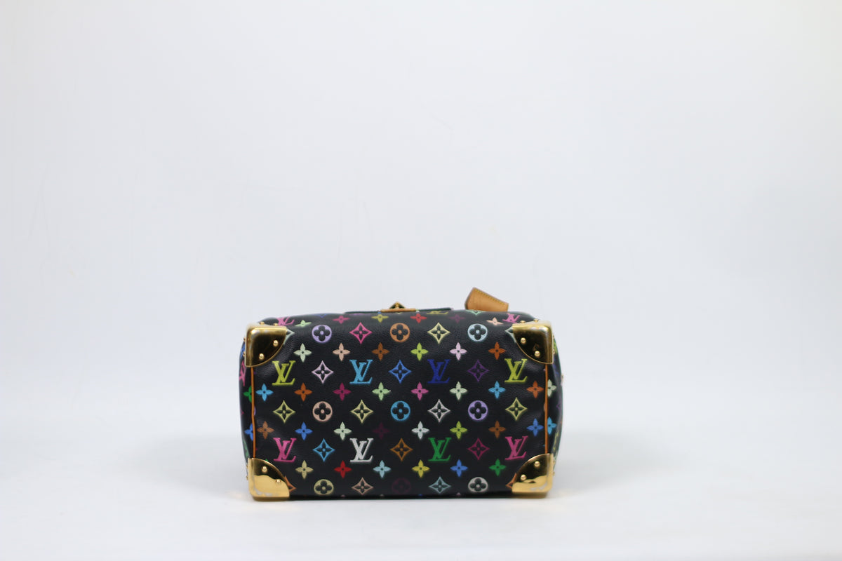Louis Vuitton Multicolore Black PVC Monogram Speedy 30 Tote Bag M92642