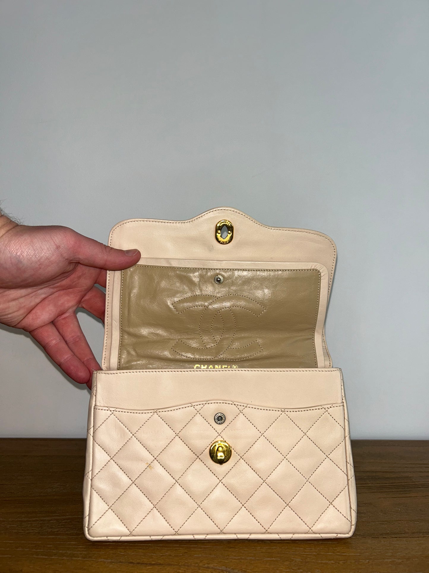 Chanel Matelassé Paris Limited Double Flap Shoulder Bag (GEN016)