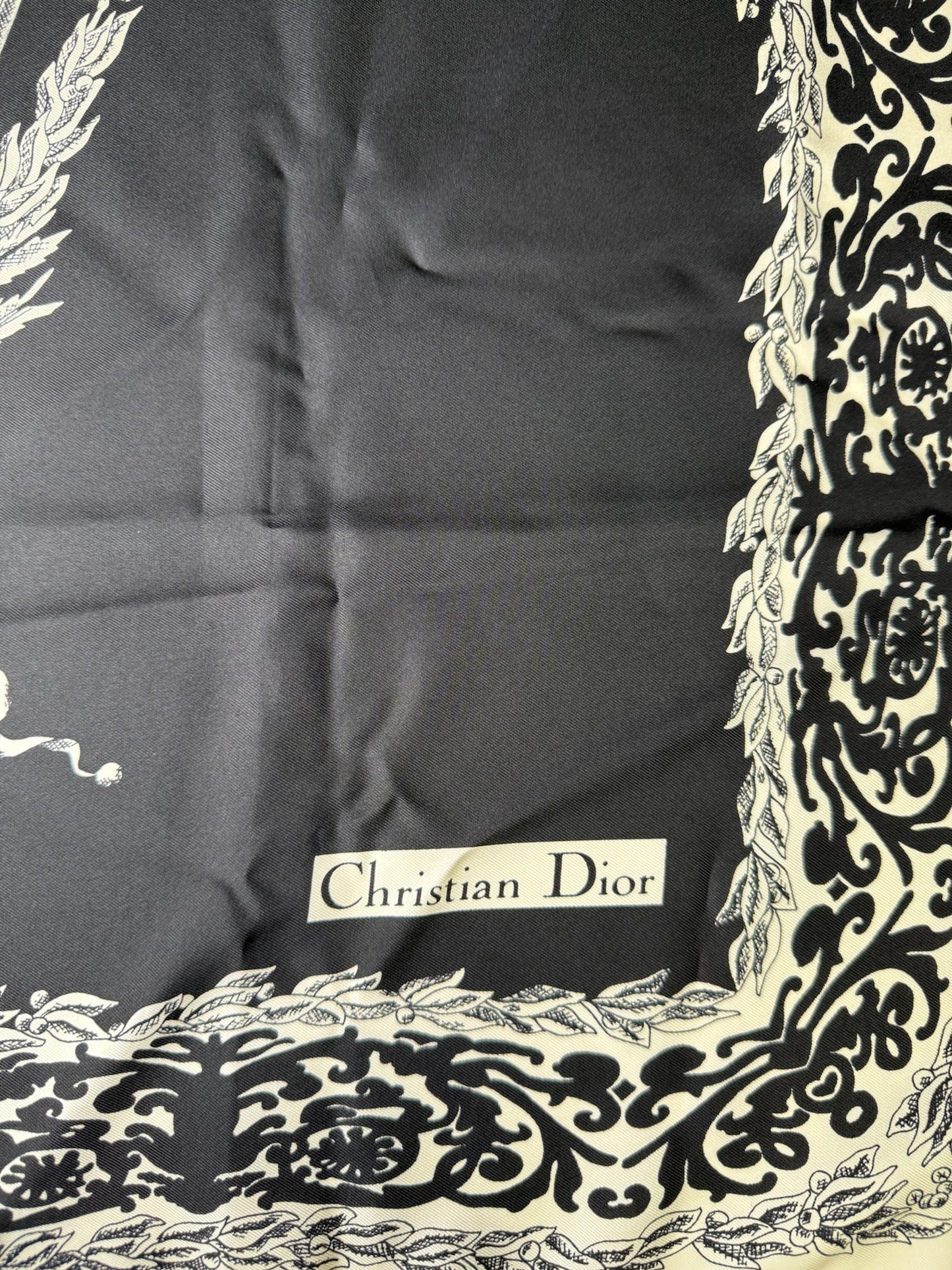 Christian Dior Baroque Print Square Scarf (JP)