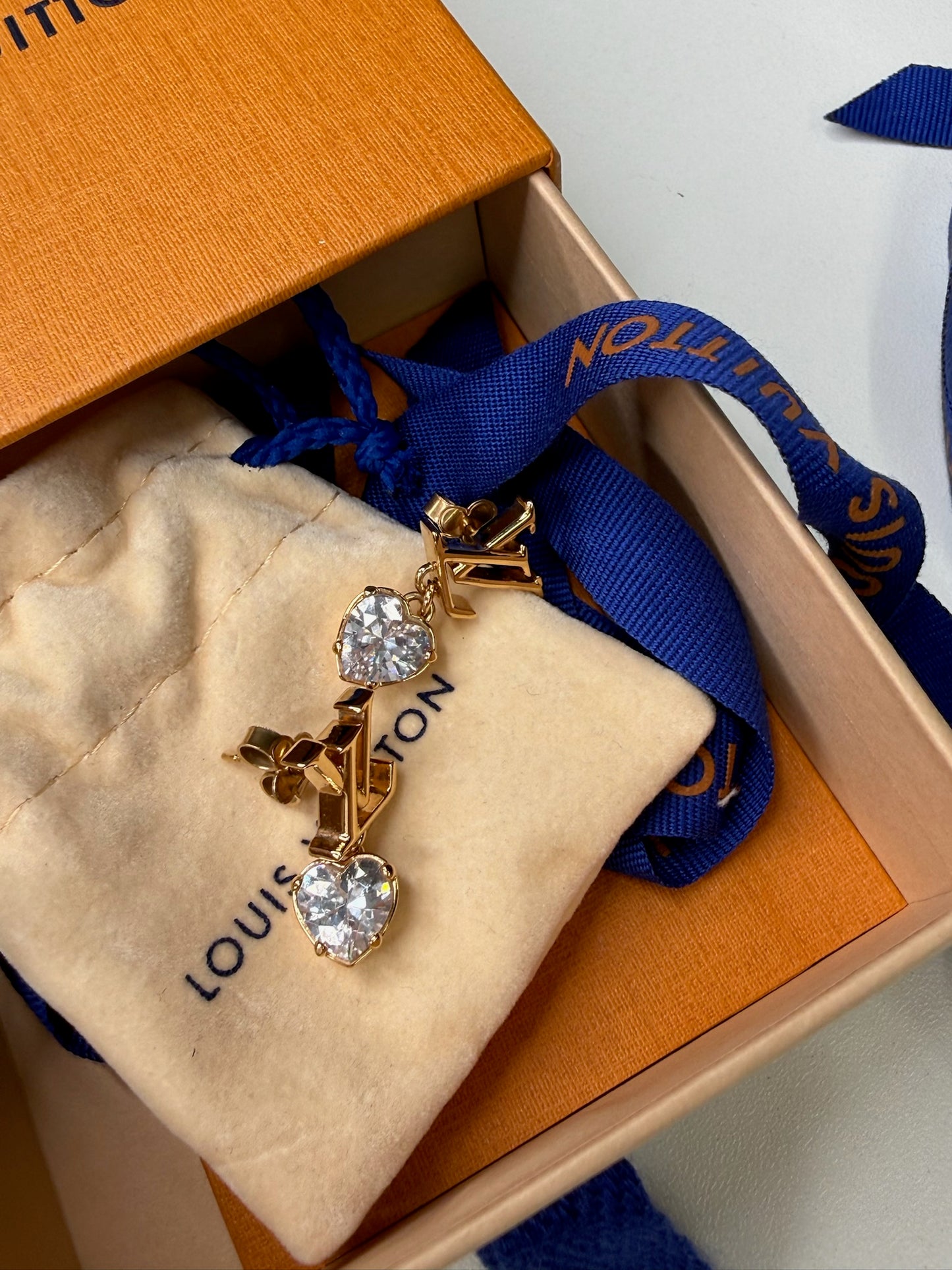 Louis Vuitton LV Iconic Heart Earrings (JP)