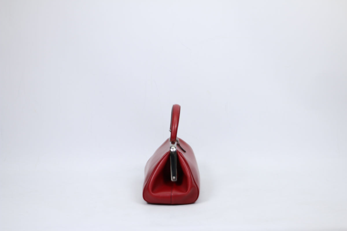 Prada Red Leather Vitello Shine Doctor ONE Tote Bag BN0501