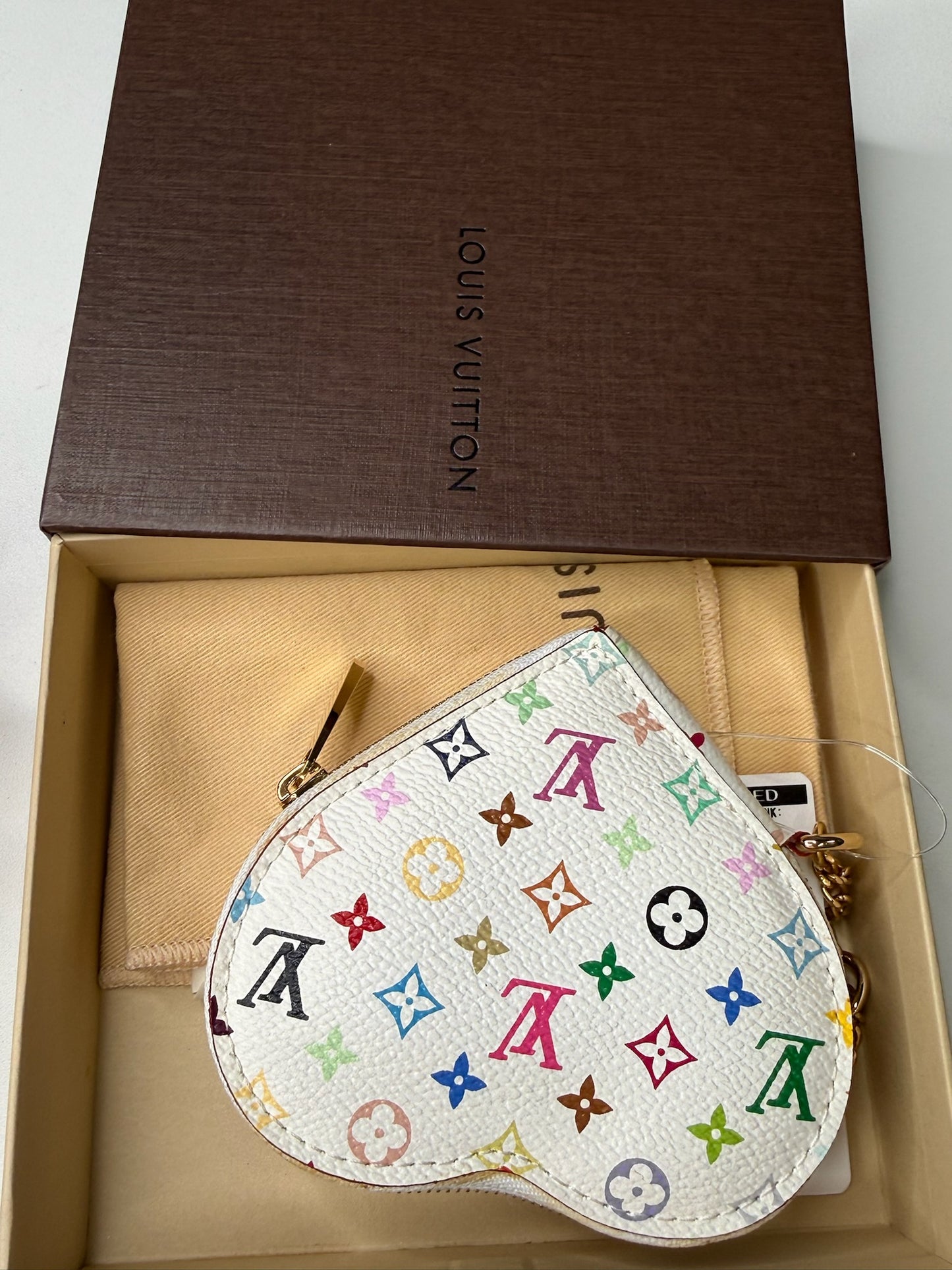 Louis Vuitton x Murakami Monogram Multicolore Coeur Heart Coin Purse (JP)