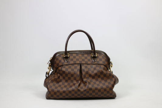 Louis Vuitton Brown PVC Damier Ebene Trevi GM Shoulder Bag N51998