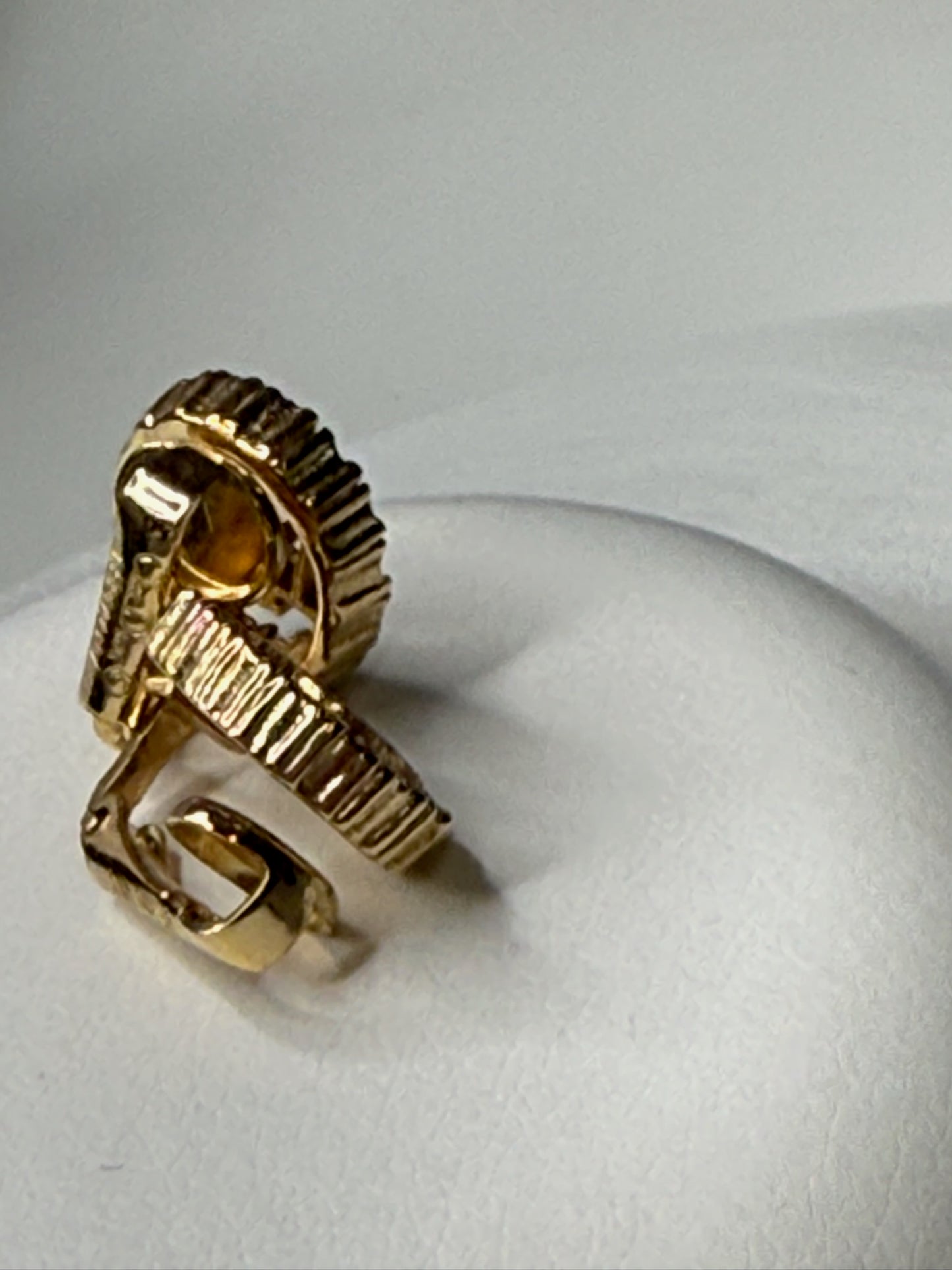 Vintage Christian Dior Logo Clip Earrings (JP)