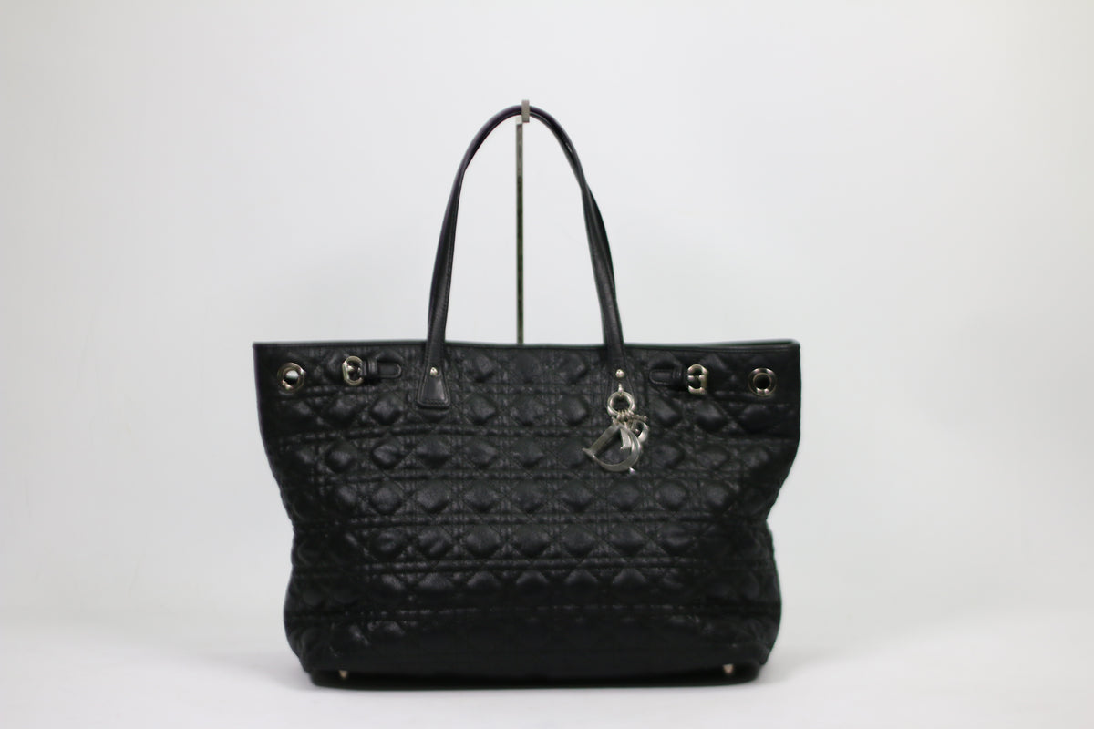 Dior Black Cannage Quilted ONE Shoulder Bag M1017