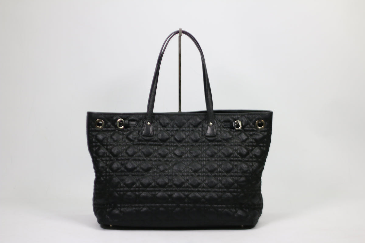 Dior Black Cannage Quilted ONE Shoulder Bag M1017