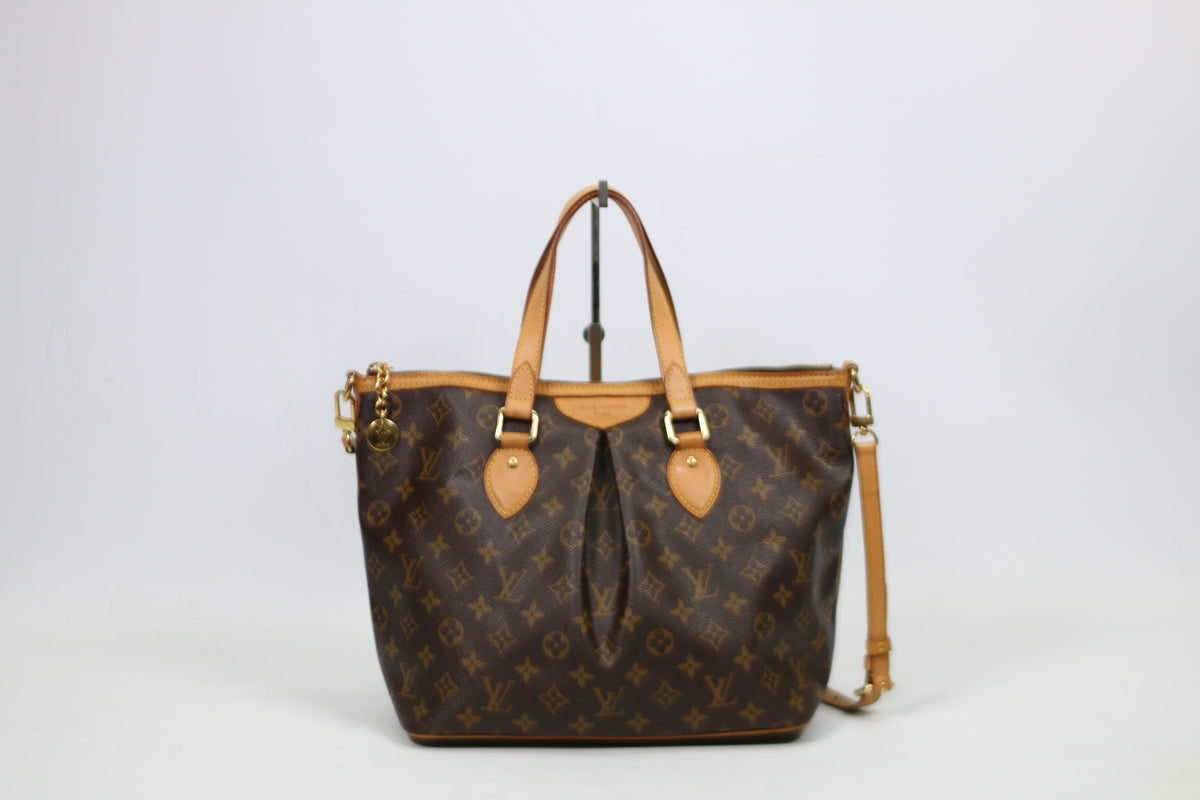 Louis Vuitton Brown PVC Monogram Canvas Palermo PM Shoulder Bag M40145 (SR4111)