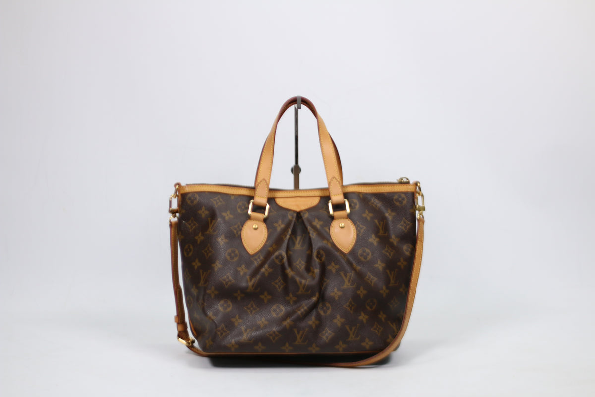 Louis Vuitton Brown PVC Monogram Canvas Palermo PM Shoulder Bag M40145 (SR4111)