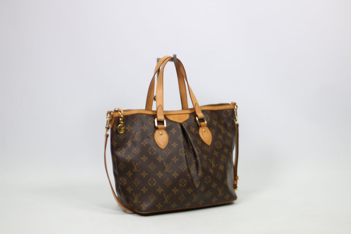 Louis Vuitton Brown PVC Monogram Canvas Palermo PM Shoulder Bag M40145 (SR4111)