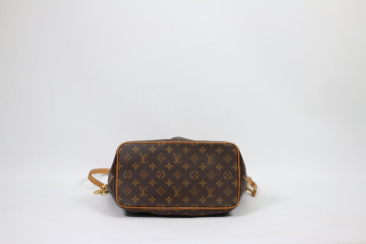 Louis Vuitton Brown PVC Monogram Canvas Palermo PM Shoulder Bag M40145 (SR4111)