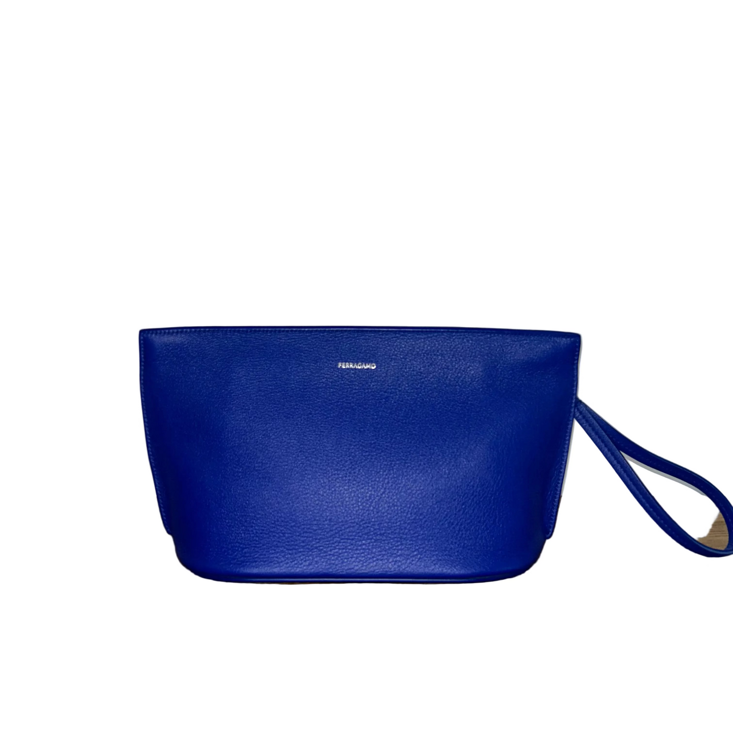 Ferragamo Zip Leather Clutch Bag