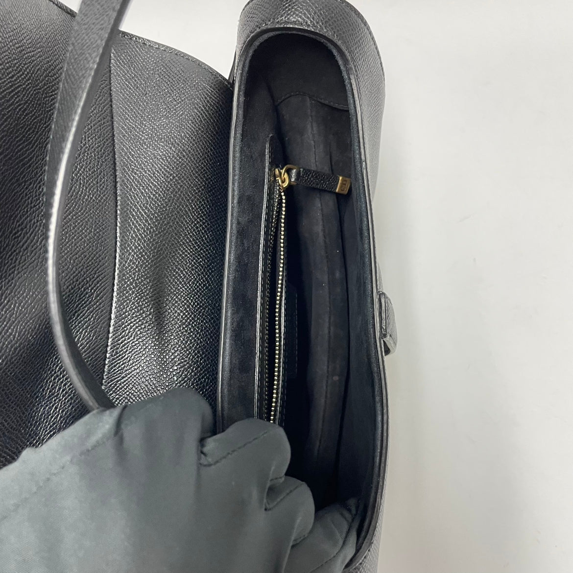 Dior Black Calfskin Leather Saddle Medium Shoulder Bag M0455 (V052210417PD)