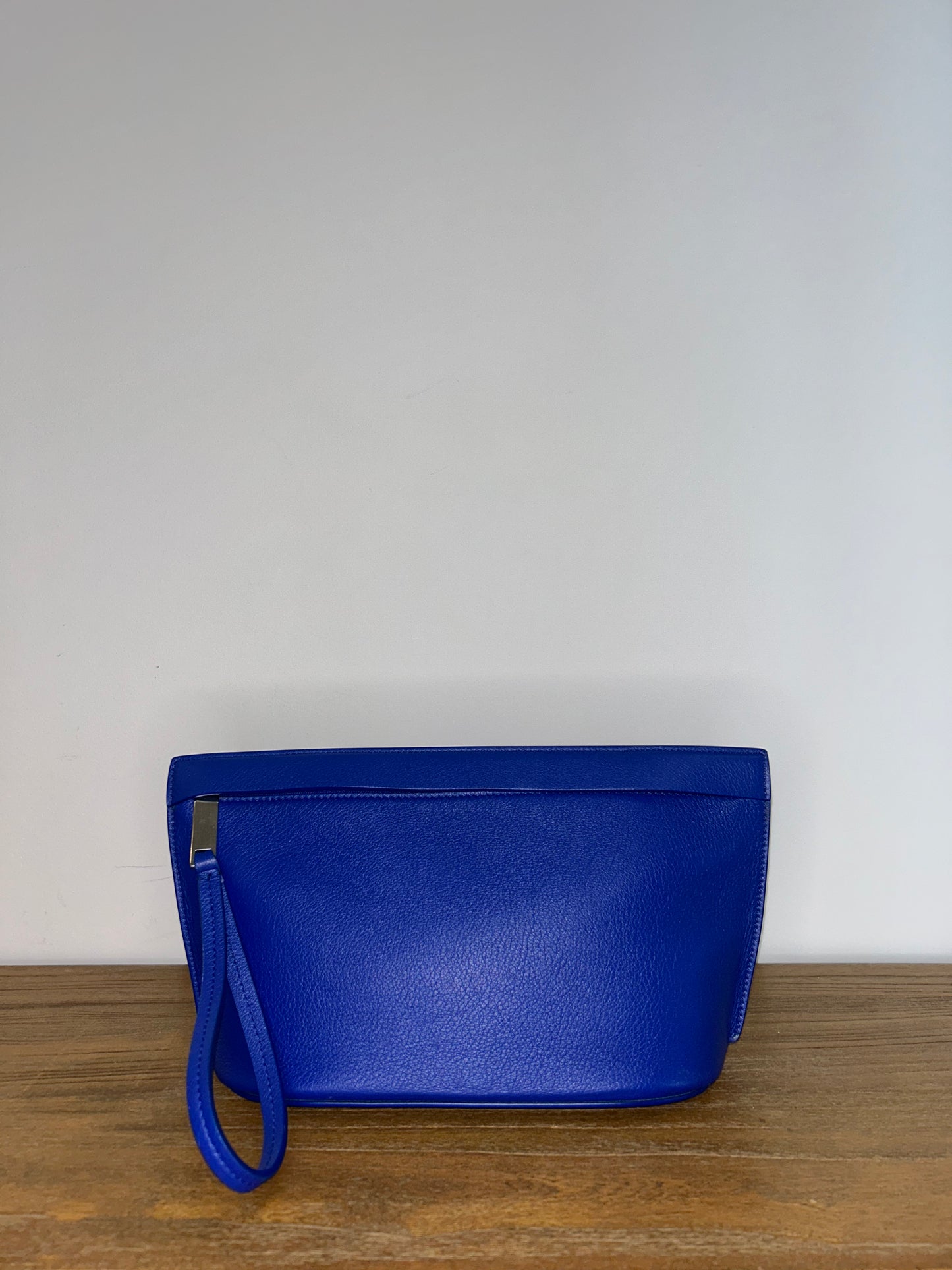 Ferragamo Zip Leather Clutch Bag