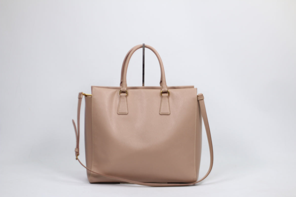 Prada Indy Pink Leather Saffiano Lux ONE Shoulder Bag 208