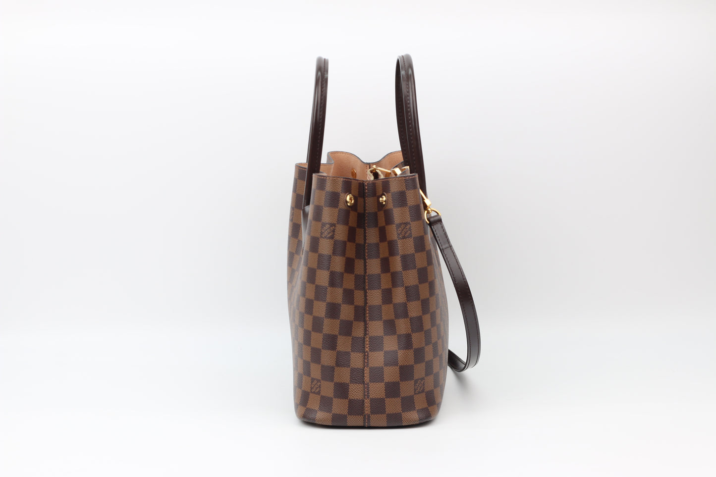 Louis Vuitton Brown PVC Damier Ebene Canvas Kensington One Shoulder Bag N41435 (V120135319H)
