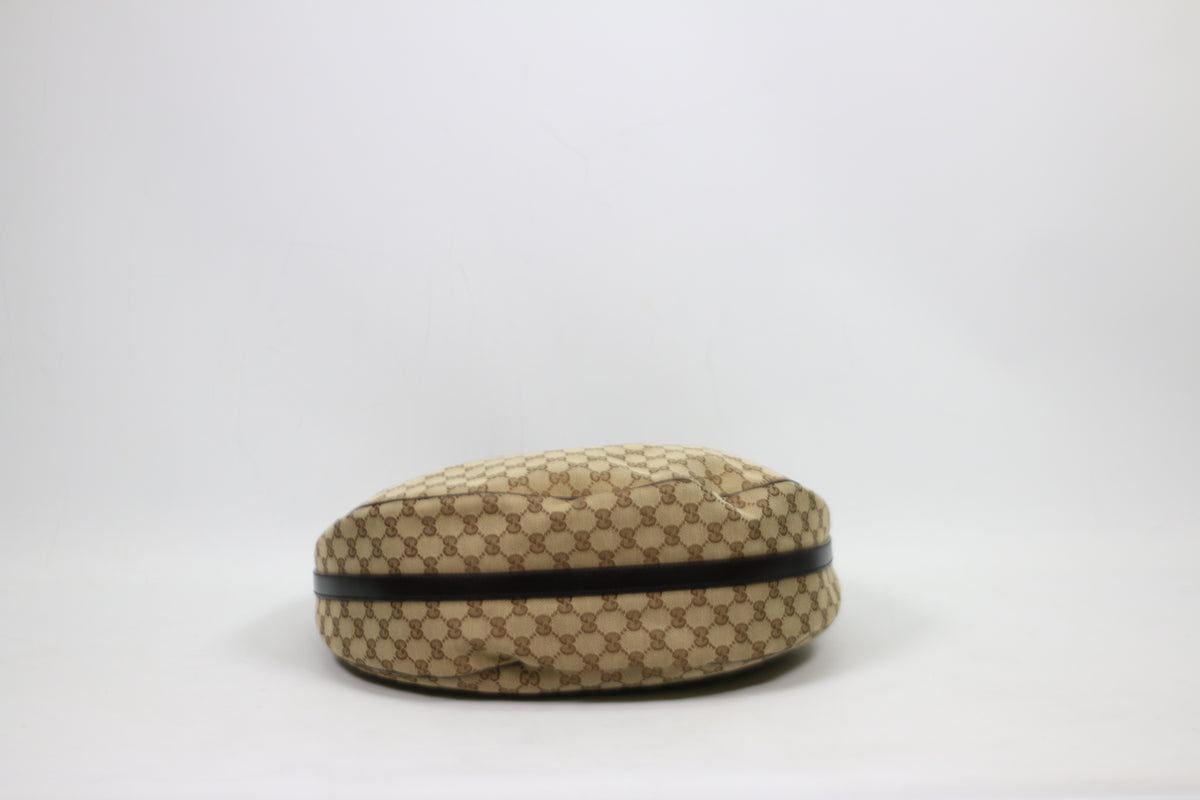 Gucci Brown Jacquard GG Hobo ONE Shoulder Bag 232945