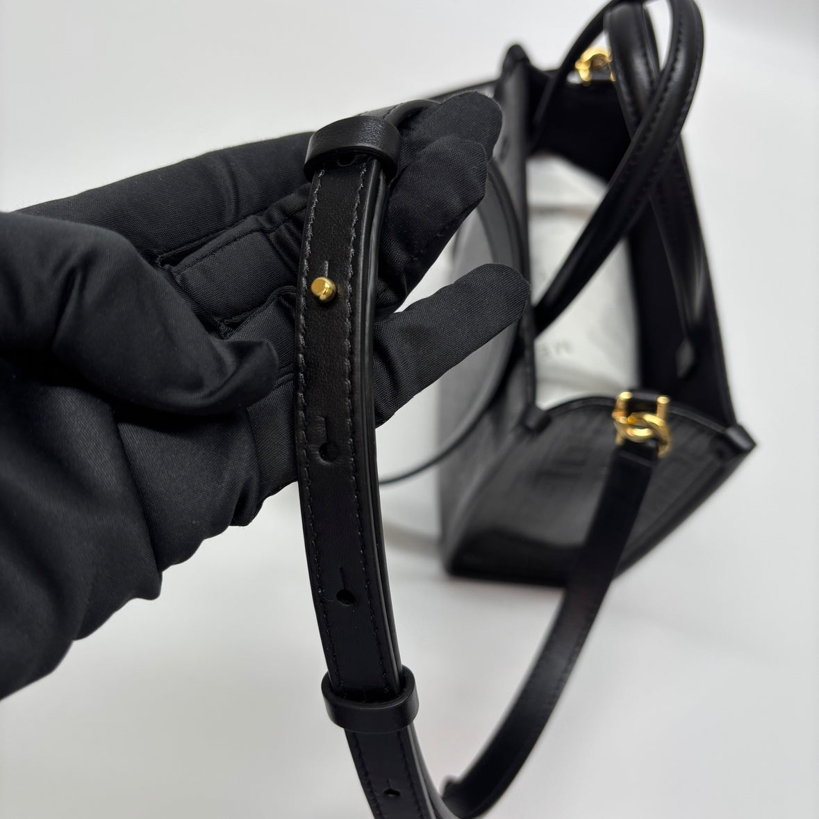 Givenchy Black PVC 4G Coated Mini Tote Bag BB50N0B1GT (B07975723P)