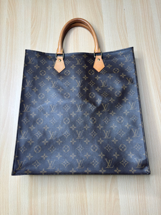 Louis Vuitton Monogram Sac Plat Tote K30