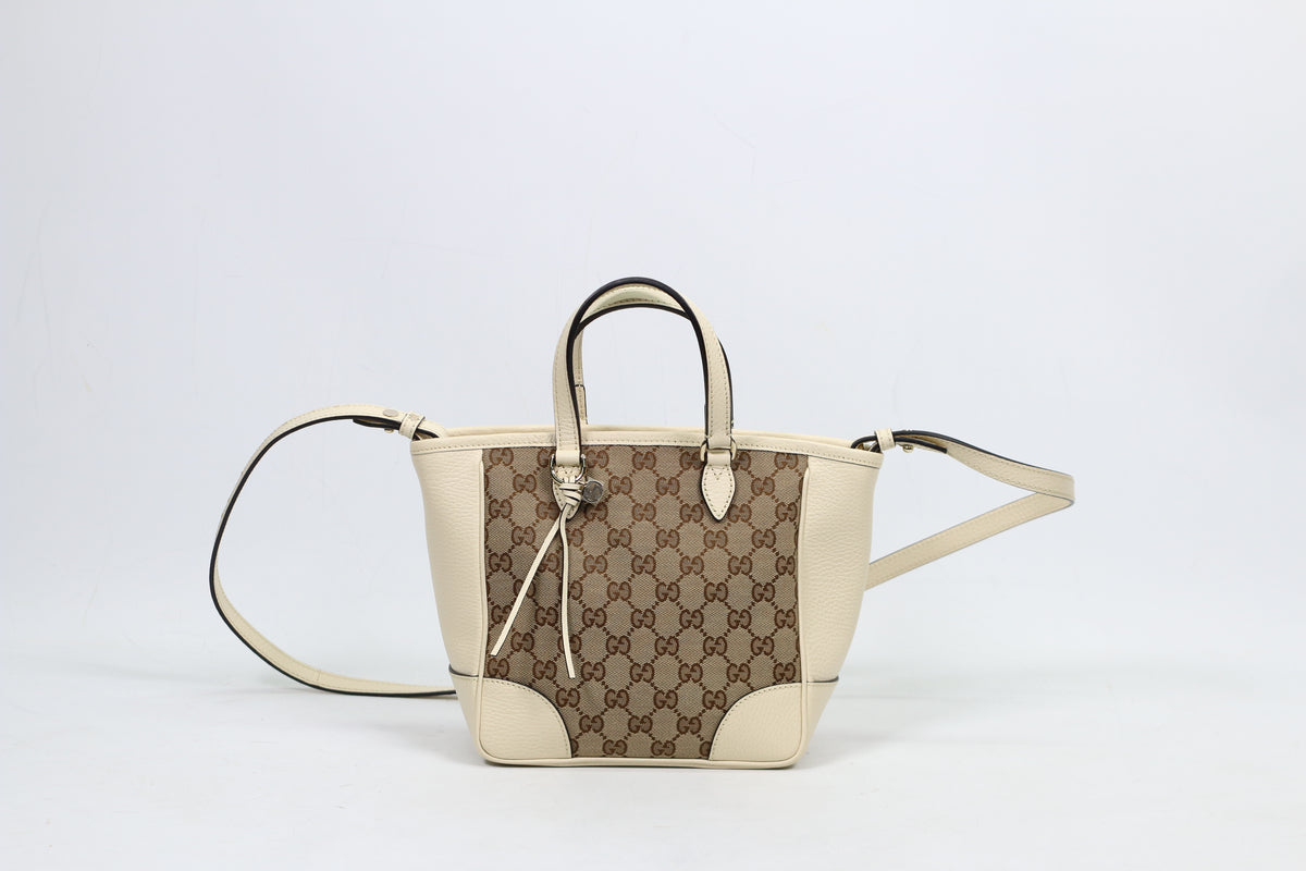 Gucci White Jacquard Canvas GG Small Shoulder Bag 449241