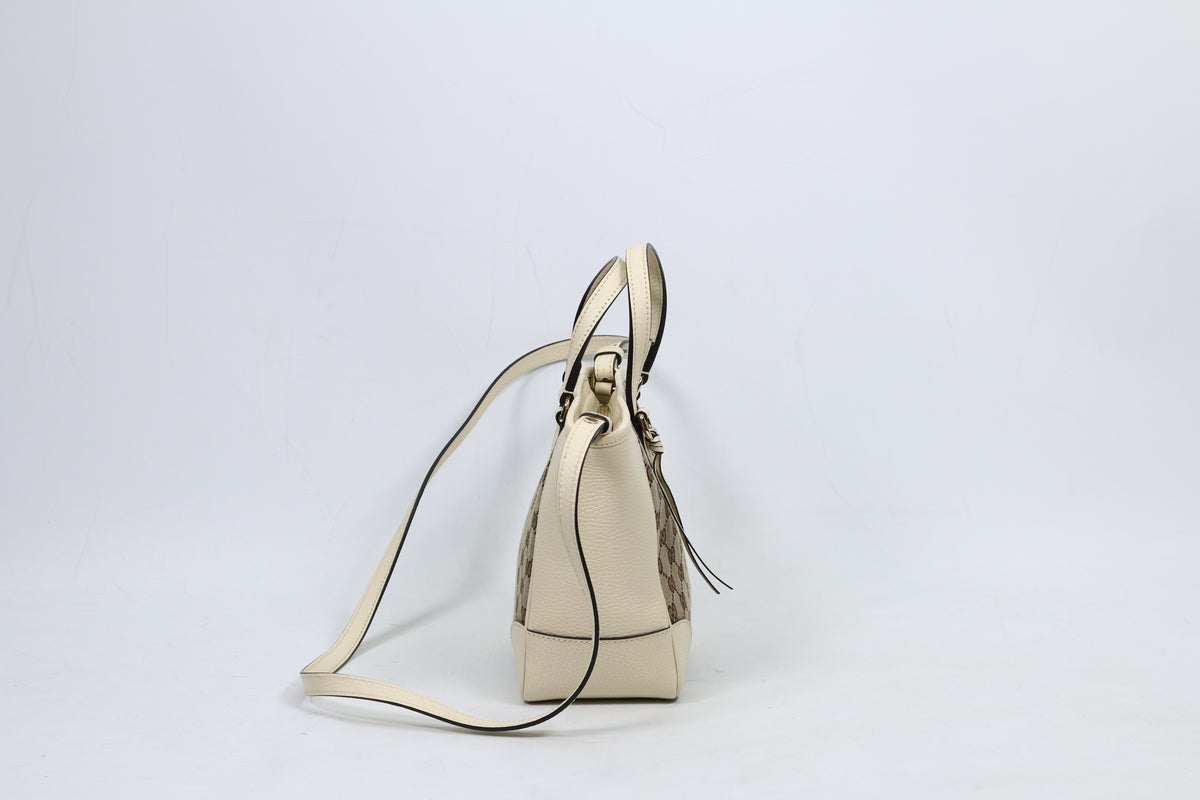 Gucci White Jacquard Canvas GG Small Shoulder Bag 449241