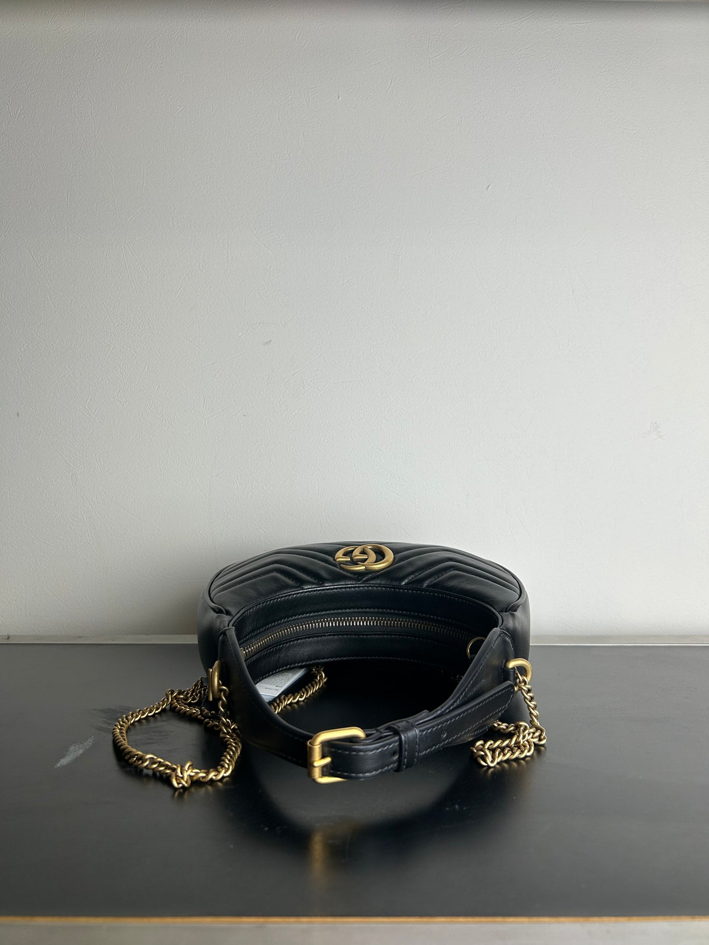 Gucci GG Marmont Half-Moon Mini Bag