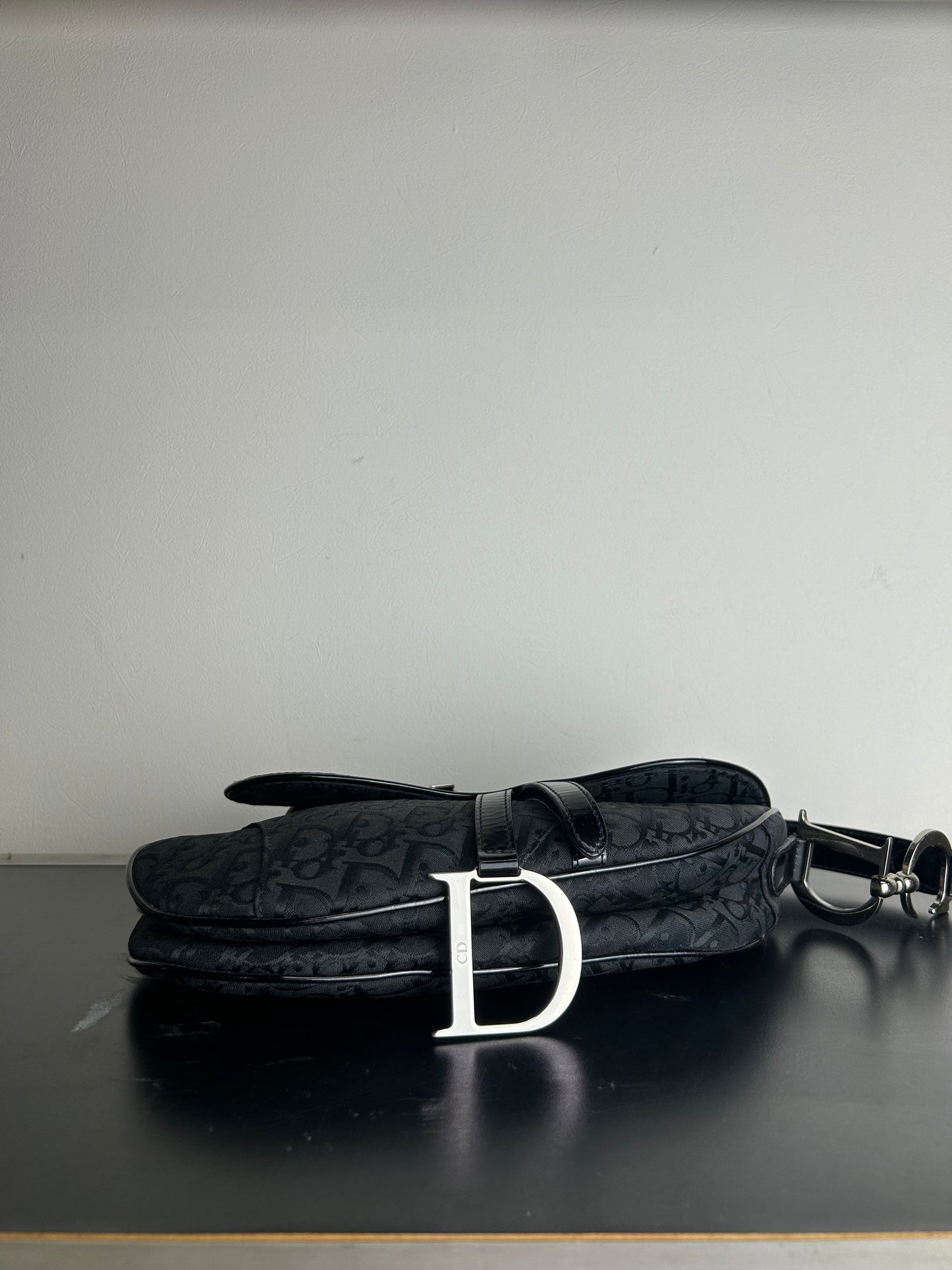 Dior Saddle Bag black Dior Oblique jacquard canvas