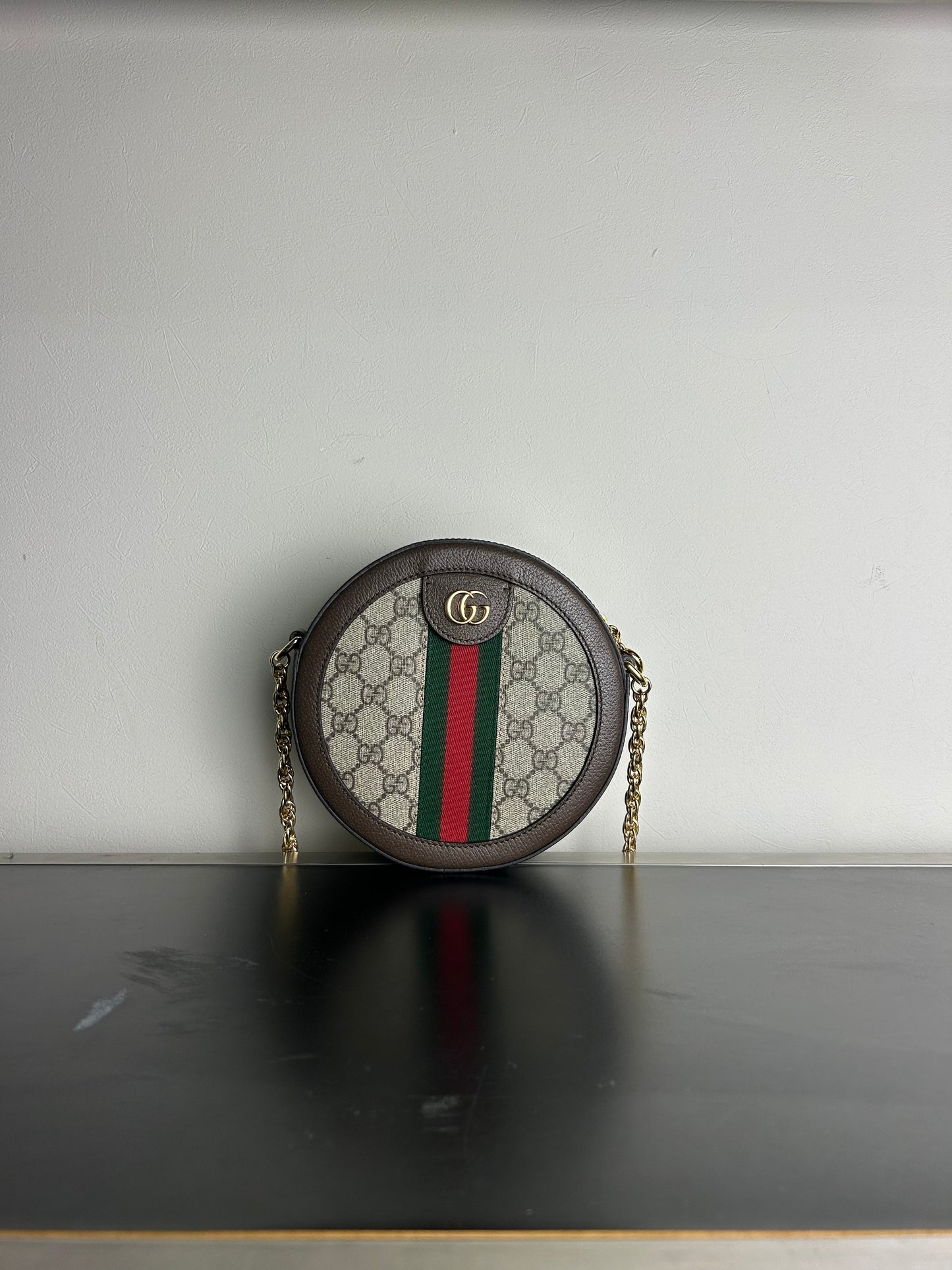 Gucci Ophidia Round Mini Shoulder Bag