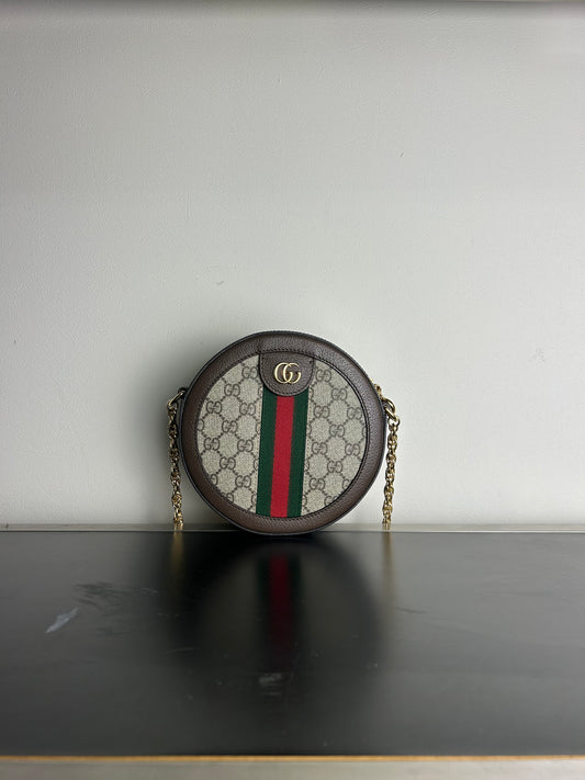 Gucci Ophidia Round Mini Shoulder Bag