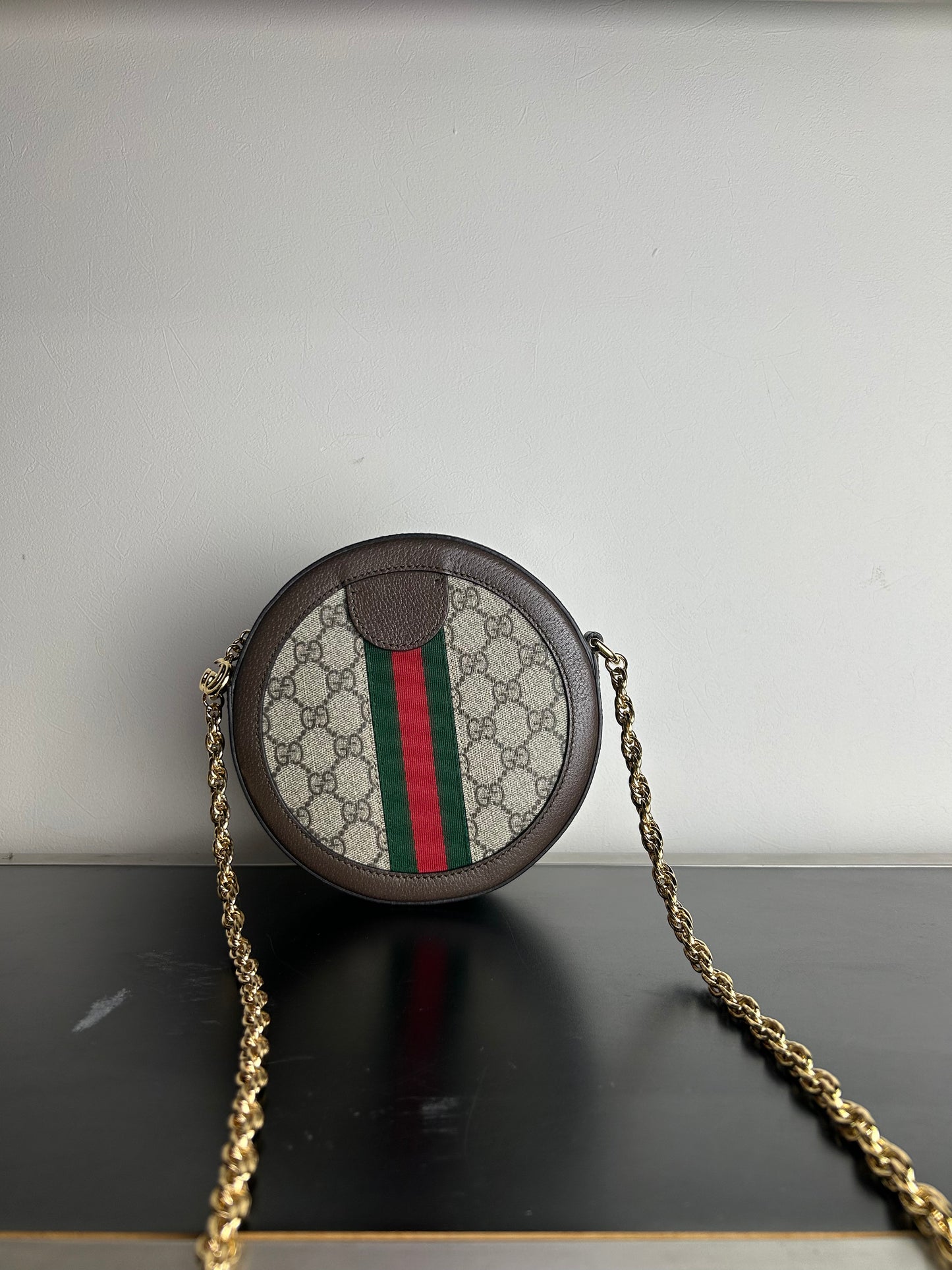 Gucci Ophidia Round Mini Shoulder Bag