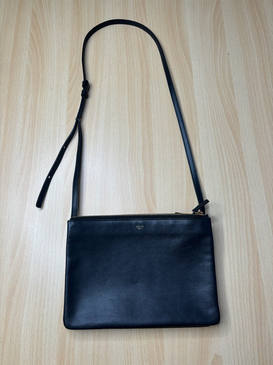 Celine Small Trio Crossbody Blue Lambskin K47