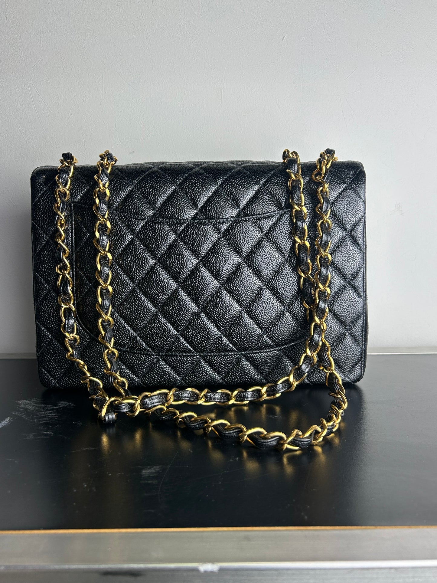 Chanel Classic Flap Bag black caviar leather
