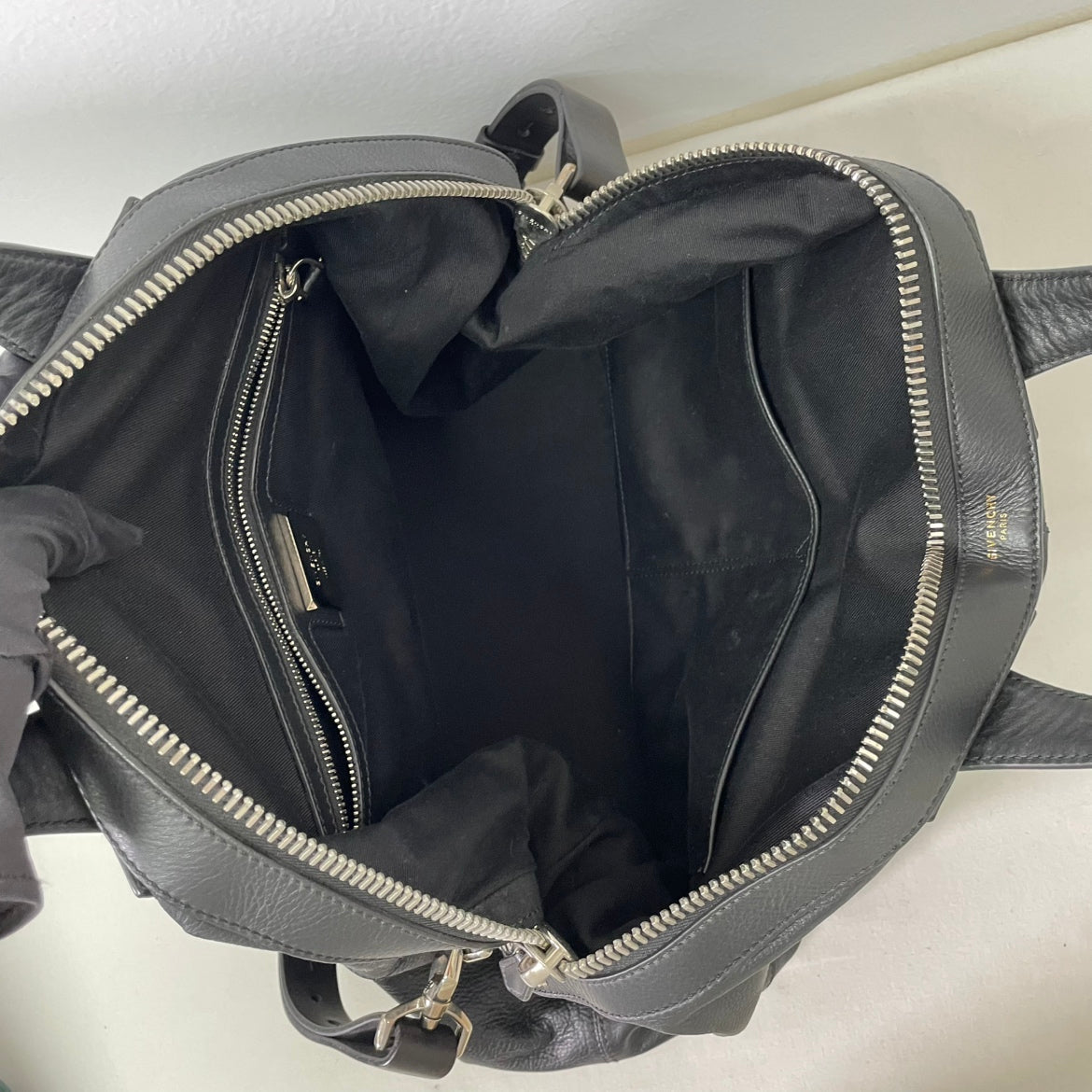 Givenchy Black Leather Nightingale Large Shoulder Bag 11H5002007