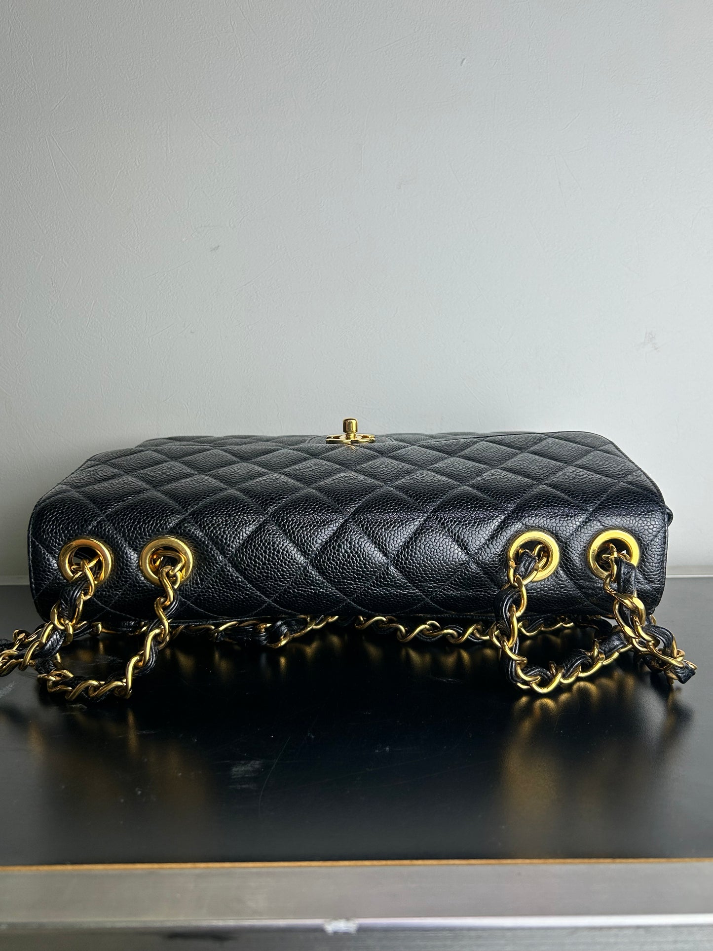Chanel Classic Flap Bag black caviar leather