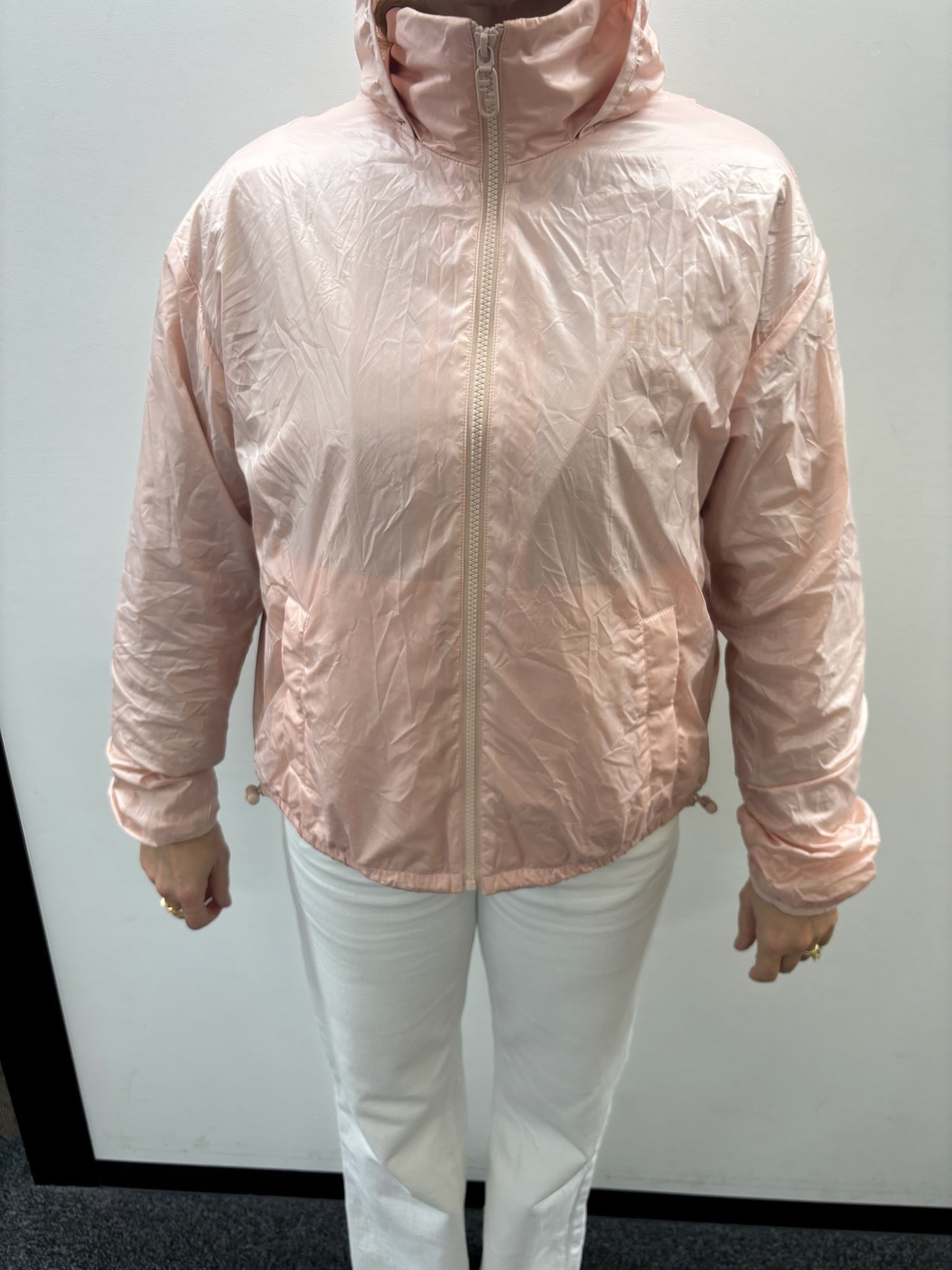 Fendi Baguette Shoulder Bag Pink Windbreaker K57