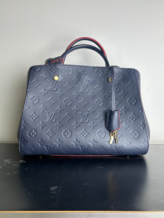 Louis Vuitton Monogram Montaigne MM Empreinte leather handbag