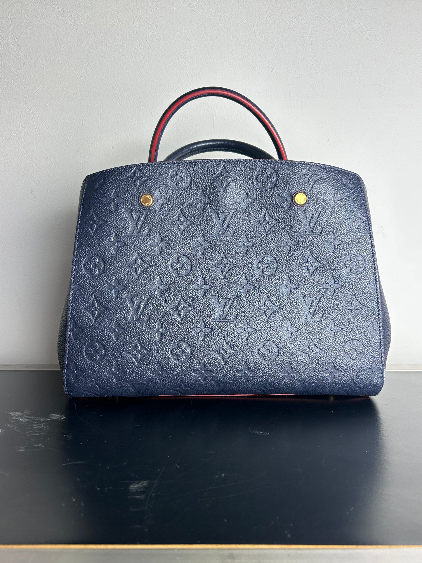 Louis Vuitton Monogram Montaigne MM Empreinte leather handbag