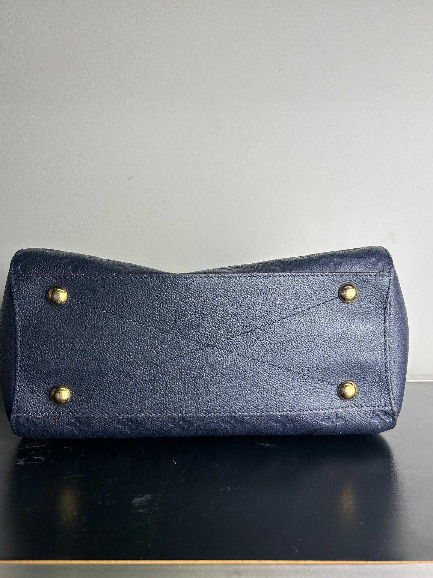 Louis Vuitton Monogram Montaigne MM Empreinte leather handbag